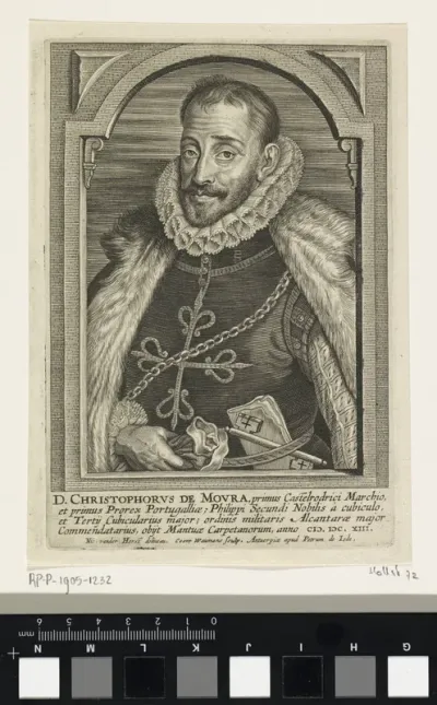 Portret van Christopher de Moura, markies van Castel Rodrigo