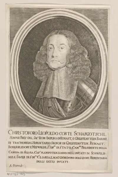 Portret van Christopher Leopold von Schaffgotsch