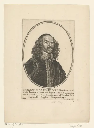 Portret van Chrysostomus Cöler