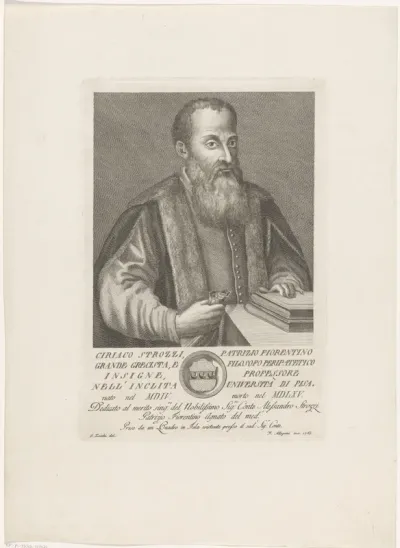 Portret van Ciriaco Strozzi
