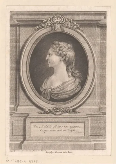 Portret van Claire Clairon