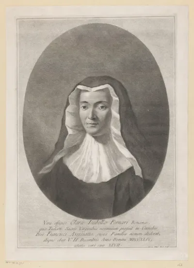 Portret van Clara Isabella Fornari