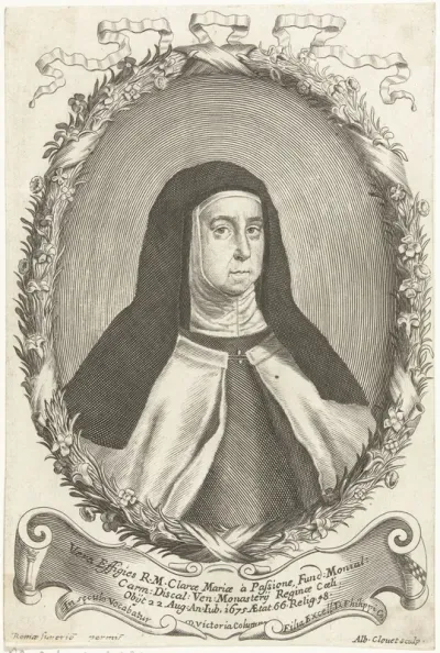 Portret van Clara Maria van de passie