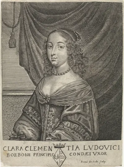 Portret van Clara van Bourbon