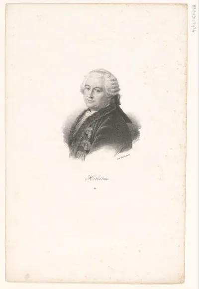 Portret van Claude-Adrien Helvétius