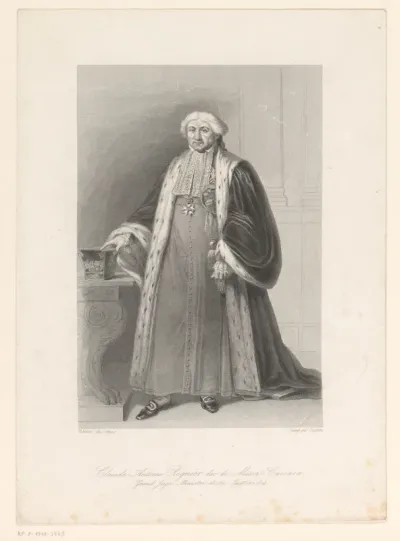 Portret van Claude Ambroise Régnier