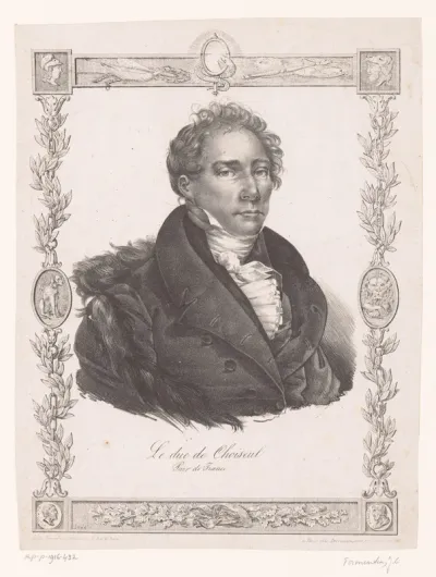 Portret van Claude-Antoine-Gabriel de Choiseul