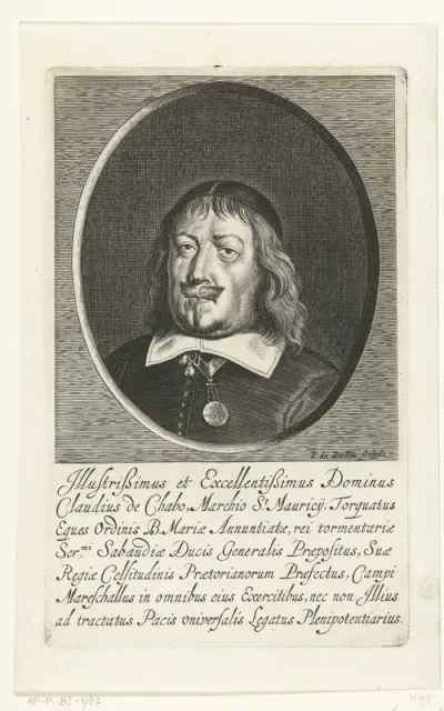 Portret van Claude de Chabot markies van Sint Mauritius