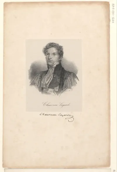 Portret van Claude François Chauveau-Lagarde
