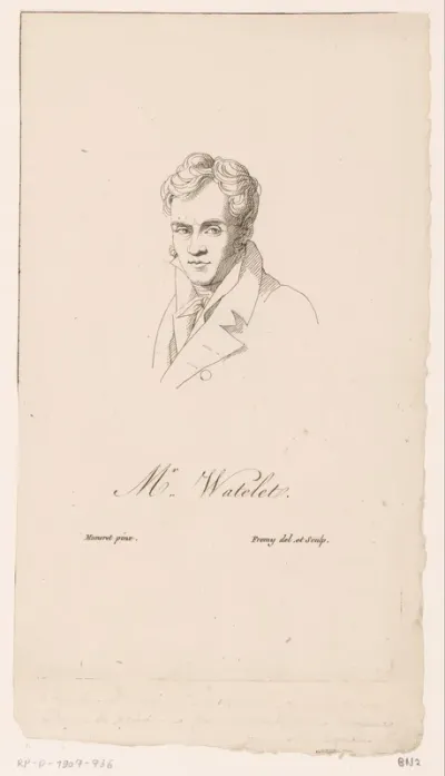 Portret van Claude-Henri Watelet