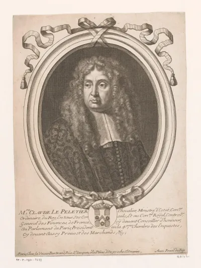Portret van Claude Le Peletier