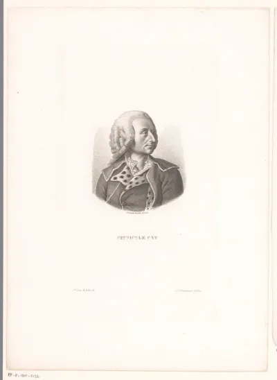 Portret van Claude Nicolas Le Cat