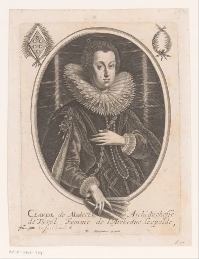 Portret van Claudia de' Medici