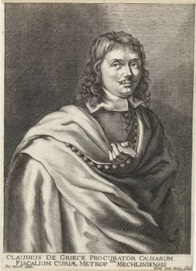 Portret van Claudius de Grieck