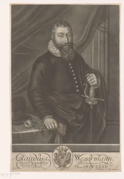 Portret van Claudius Weyermann