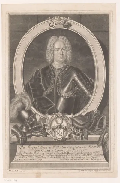 Portret van Claus Ernst von Platen