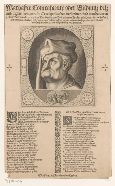 Portret van Claus Narr