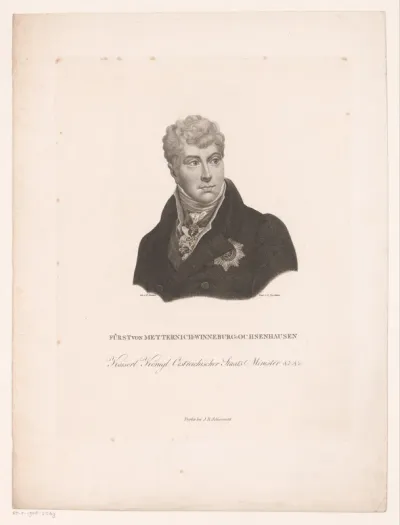 Portret van Clemens, Fürst von Metternich