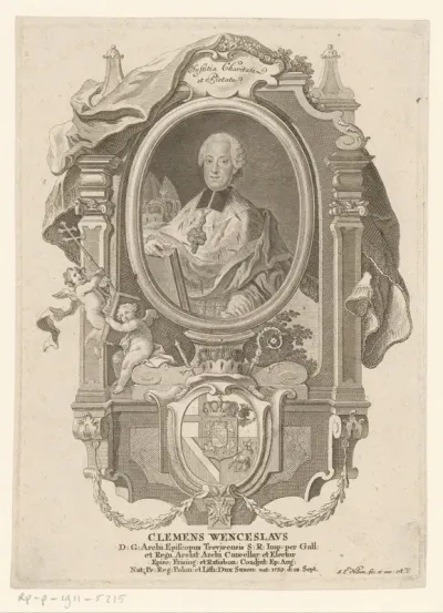 Portret van Clemens Wenceslaus van Saksen