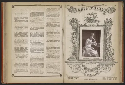 Portret van Clémentine Schmidt als Louise in La Comtesse de Lerins