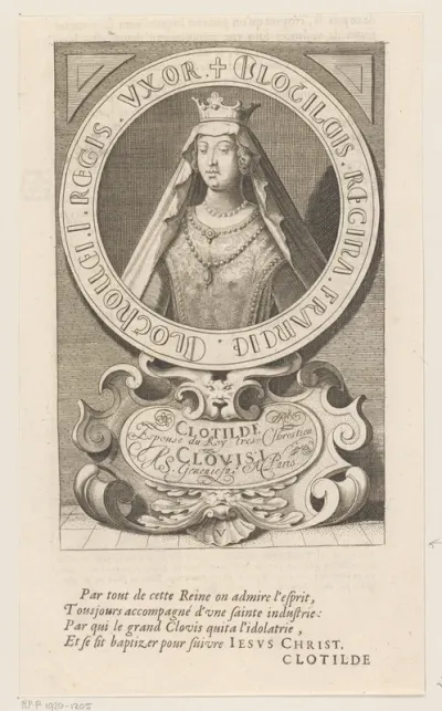 Portret van Clothilde, koningin der Franken