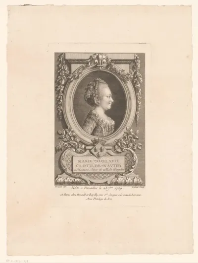 Portret van Clothilde van Frankrijk