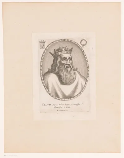 Portret van Clovis I, koning der Franken