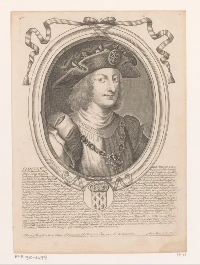 Portret van Clovis II