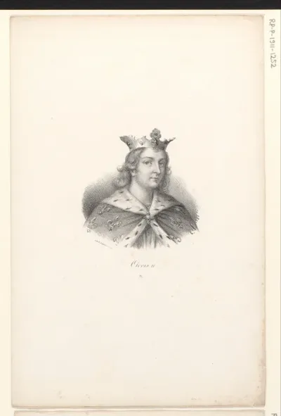 Portret van Clovis II