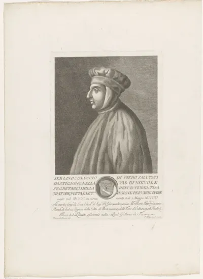 Portret van Coluccio Salutati