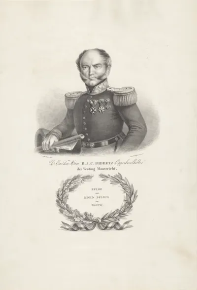 Portret van commandant Bernardus Johannes Cornelis Dibbets