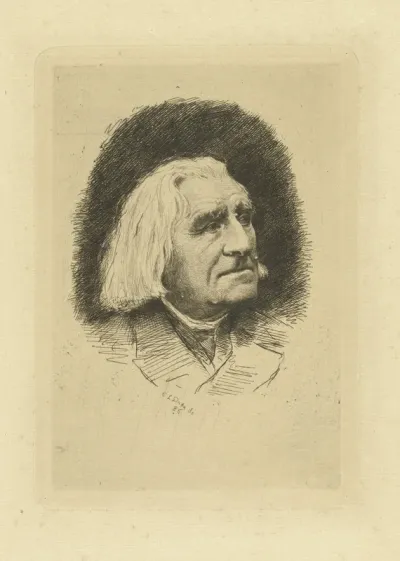 Portret van componist Franz Liszt