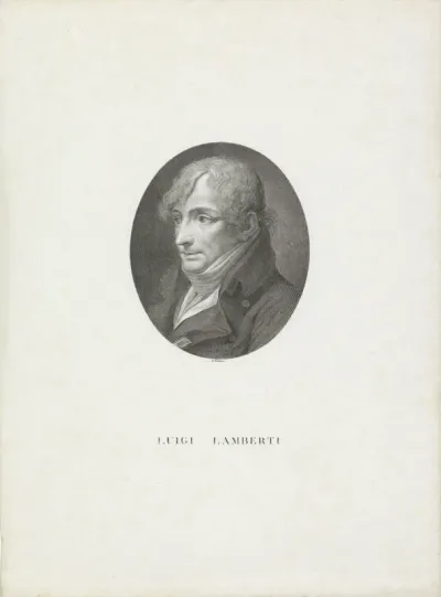 Portret van componist Luigi Lamberti