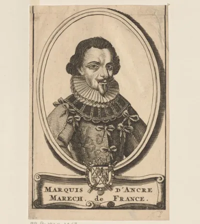 Portret van Concino Concini, markies van Ancre