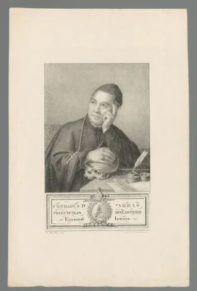 Portret van Conrad Abbas