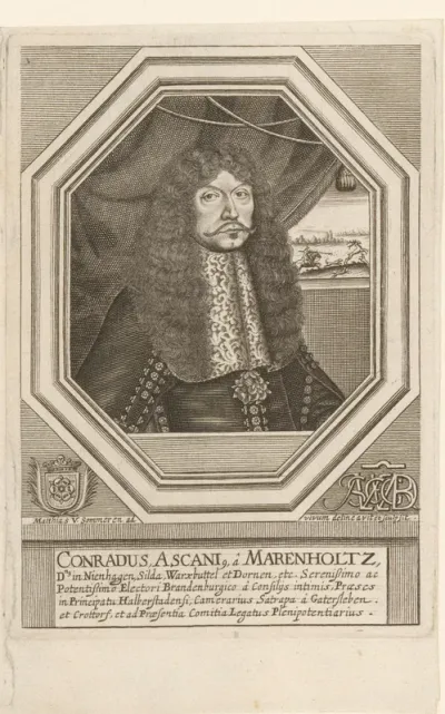 Portret van Conrad Ascanius von Marenholtz
