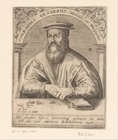 Portret van Conrad Gesner