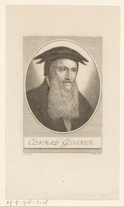 Portret van Conrad Gessner