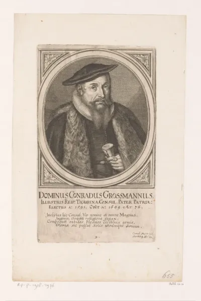 Portret van Conrad Grossmann
