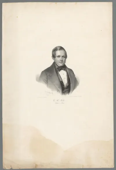 Portret van Conrad Heinrich Fuchs