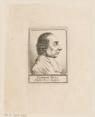 Portret van Conrad Hess
