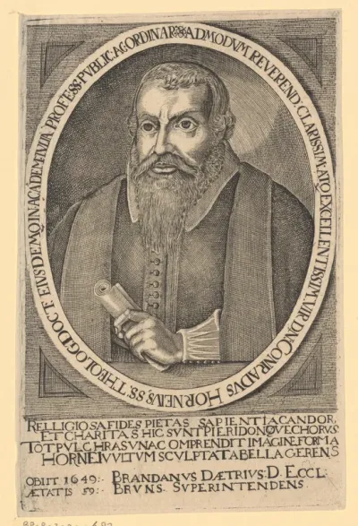 Portret van Conrad Hornejus