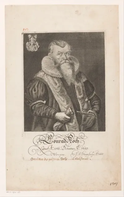 Portret van Conrad Koch