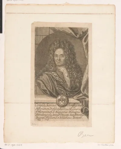 Portret van Conrad Samuel Schurzfleisch