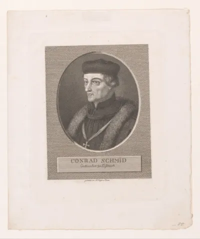 Portret van Conrad Schmid