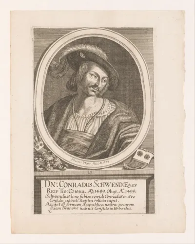 Portret van Conrad Schwend