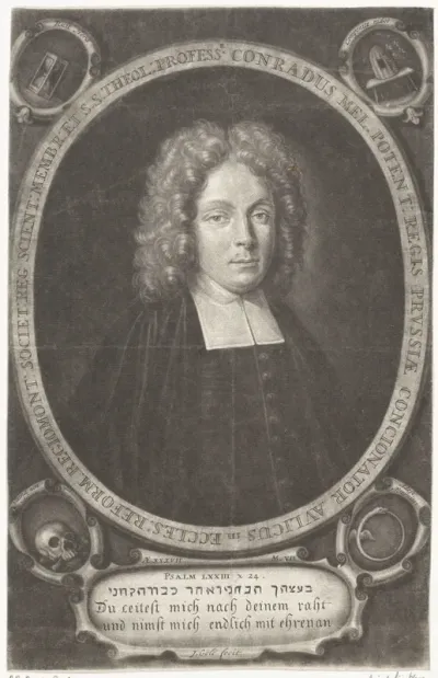Portret van Conradus Mel