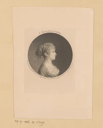 Portret van Constance Louise de Bosset