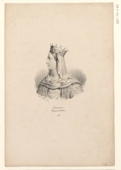 Portret van Constance van Arles