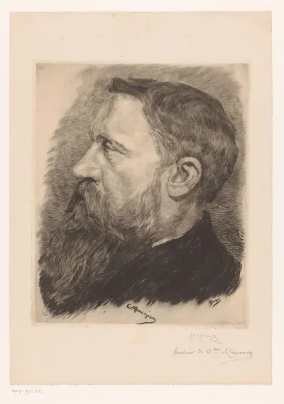 Portret van Constantin Emile Meunier